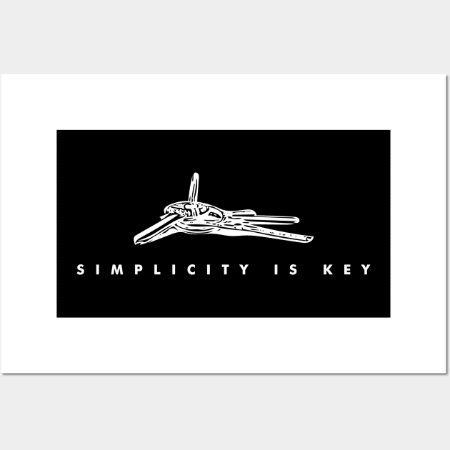 simplicity is key Wall Art by Musers Apparel